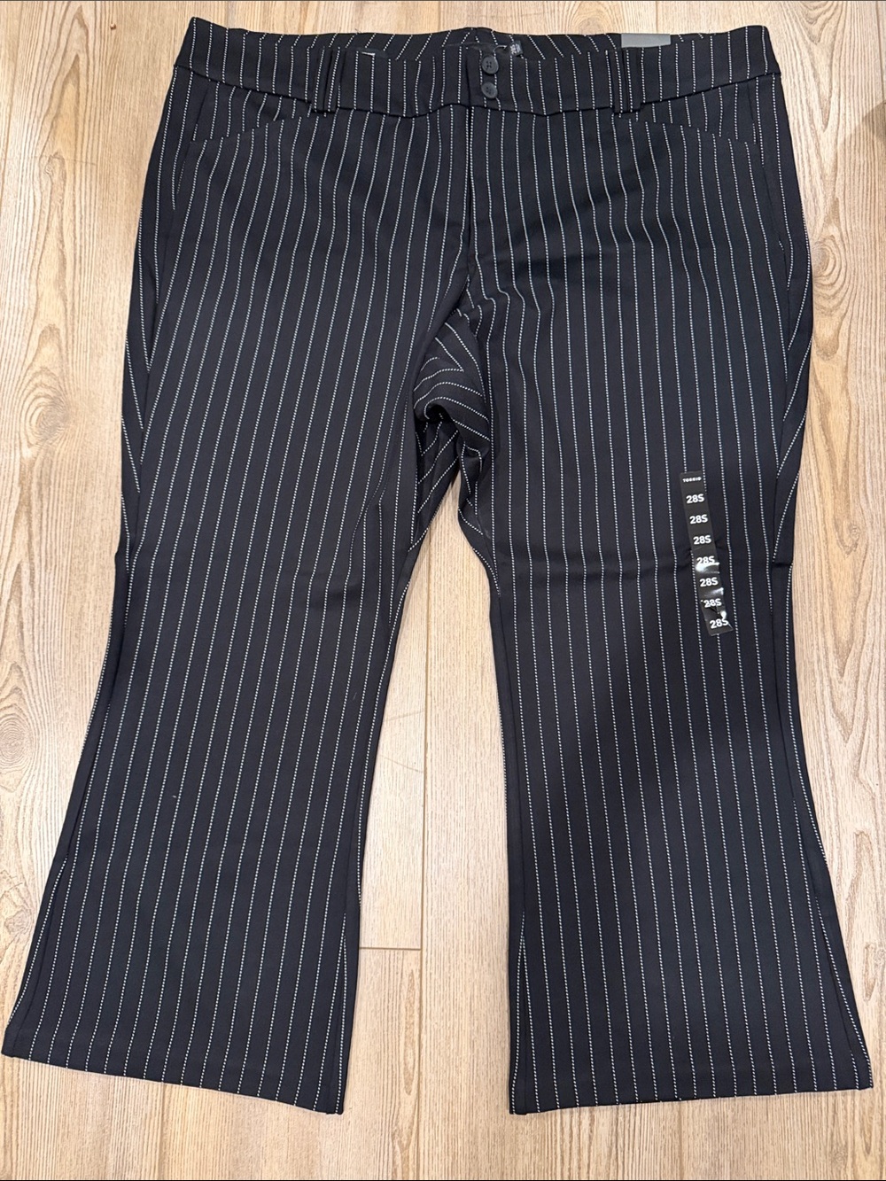 torrid Black Pinstripe Boot Cut Pants